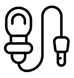 Lapel Mic Icon Outline Interview Tiny