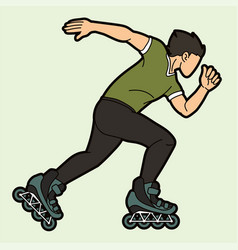 Roller Blade Skate Player Extreme Sport