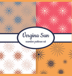 Seamless Patterns With Vergina Sun