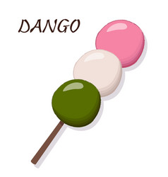 Japanese Dango On A Stick Flat