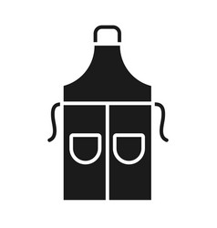 Sewing Apron Icon Silhouette Style