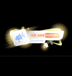 We Are Hiring Advertising Horizontal Banner