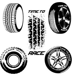 Car Wheels Time To Race Svg Design