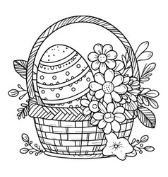 Clipart Black And White Simple Easter Egg