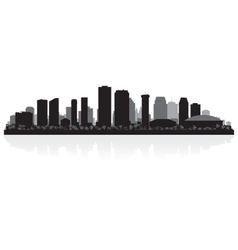 New Orleans City Skyline Silhouette Vector Images (77)