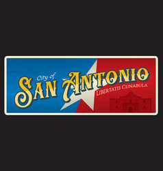 San Antonio Sticker United States Travel Plate