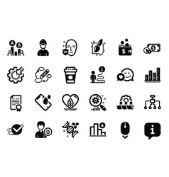 Set Of Business Icons Related To Keywords