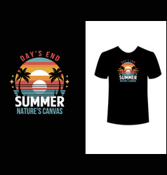 Summer Natures Canvas T Shirt Design