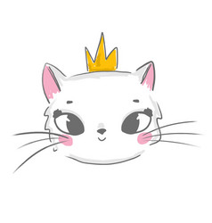 Cute Cat In Princess Crown