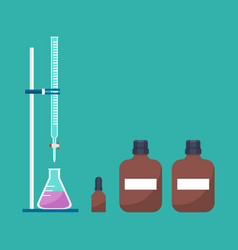 Acid-based Titration Equipment In Chemistry Lab