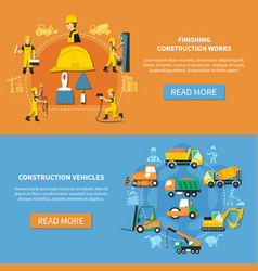 Construction Worker Banner Set