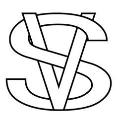 Letters Intertwined V And S Vs Versus Logo