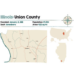 Map Of Union County In Illinois