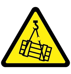 Suspended Load Hazard Sign