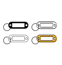 Keychain Or Keyring Blank Empty Plastic Label