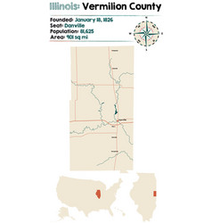 Map Of Vermilion County In Illinois