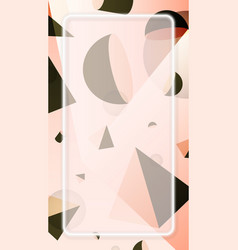 Pink Geometrical Patterned Mobile Wallpaper