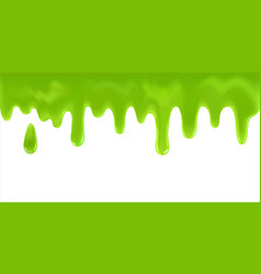 Flowing Green Sticky Liquid