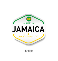 Made In Jamaica Label Stamp Badge Or Logo