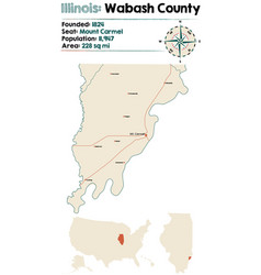 Map Of Wabash County In Illinois