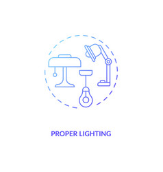 Proper Lighting Concept Icon