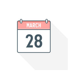 28th March Calendar Icon 28 Date