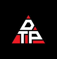 Dtp Triangle Letter Logo Design With Triangle