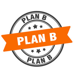 Plan B Stamp Label On Transparent