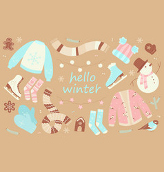 Winter Nude Collection Of Items Hello Set