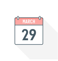 29th March Calendar Icon 29 Date