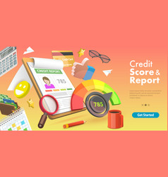 3d Conceptual Credit Score