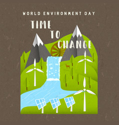 Environment Day Card Green Nature Landscape