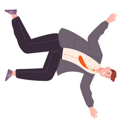 Falling Man In Suit Work Failure Business Risk