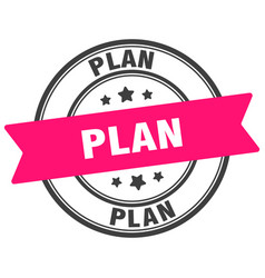 Plan Stamp Label On Transparent Background