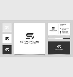 Sr Or Rs Initial Letter Logo Design