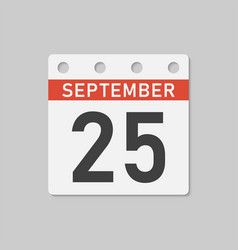 Icon Page Calendar Day - 25 September