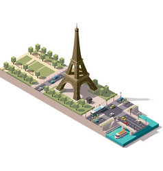 Isometric Map Of The Champ De Mars In Paris