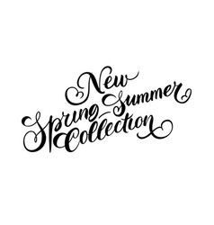 New Spring Summer Collection Lettering