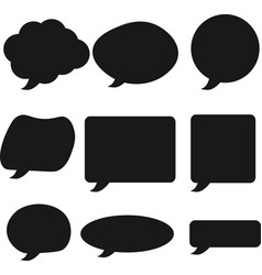 Speech Bubble Set Icon Talk Cloud Svg