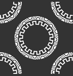 Abstract Seamless Pattern With Round Geometric