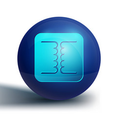 Blue Electrical Transformer Icon Isolated