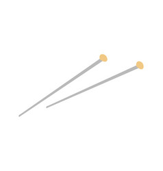 Knitting Needles Isolated Simple