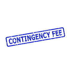 Contingency Fee Stamp With Grunged Style