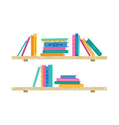 Shelf With Cartoon Book Wooden Bookshelves