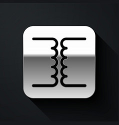 Silver Electrical Transformer Icon Isolated