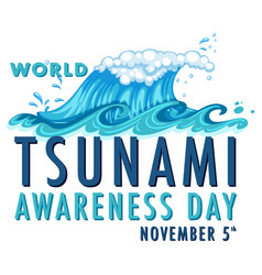 World Tsunami Awareness Day Banner Design