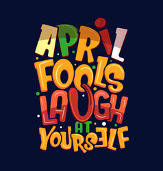 Flat April Fools Day Typography