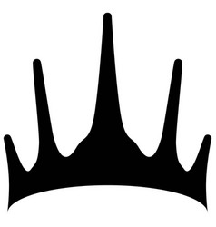 Crown With Vertices Outline Silhouette Of One