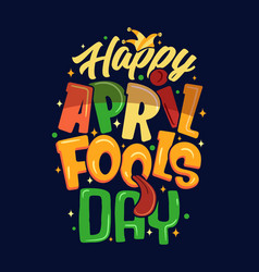 Flat April Fools Day Typography