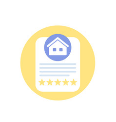 House Rating Icon Flat